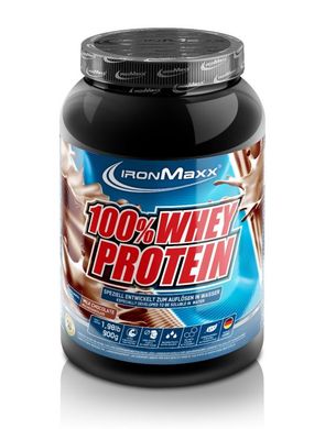 Фотография - Протеїн 100% Whey Protein IronMaxx молочний шоколад 900 г