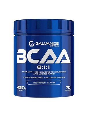 Аминокислоты BCAA 8:1:1 Galvanize Chrome фруктовый пунш 420 г