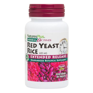 Красный дрожжевой рис Red Yest Rice Nature's Plus 600 мг 30 таблеток