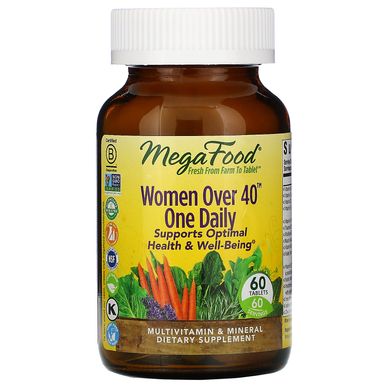 Фотография - Витамины для женщин 40+ Women Over 40 One Daily MegaFood 90 таблеток