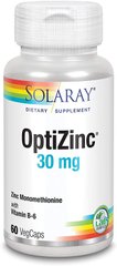 Цинк OptiZinc with Vitamin B6 Solaray 30 мг 60 капсул