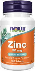 Цинк Zinc Now Foods 50 мг 100 таблеток