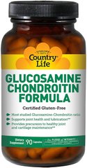 Фотография - Глюкозамин хондроитин Glucosamine/Chondroitin Formula Country Life 90 капсул