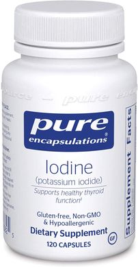 Йод йодид калію Iodine potassium iodide Pure Encapsulations 120 капсул