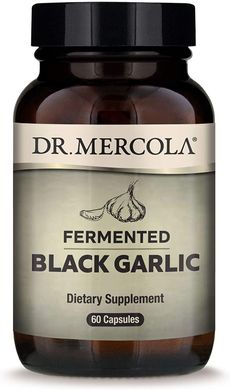 Чёрный чеснок Black Garlic Dr. Mercola ферментированный 60 капсул