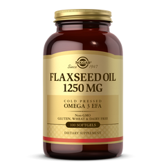 Лляна олія Flaxseed Oil Solgar 1250 мг 100 капсул