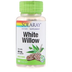 Фотография - Екстракт верби White Willow Bark Solaray 400 мг 100 капсул