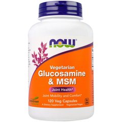 Фотография - Глюкозамін та МСМ Glucosamine & MSM Now Foods 240 капсул