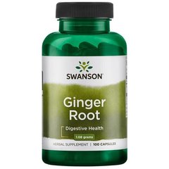 Кореінь імбиру Ginger Root Swanson 540 мг 100 капсул