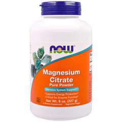 Цитрат магнію Magnesium Citrate Now Foods 100% чистий порошок 227 г
