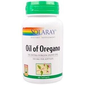 Масло орегано Oil of Oregano Solaray 150 мг 60 капсул