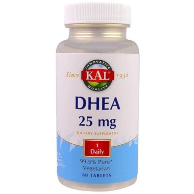 Фотография - DHEA Дегідроепіандростерон DHEA KAL 25 мг 60 таблеток