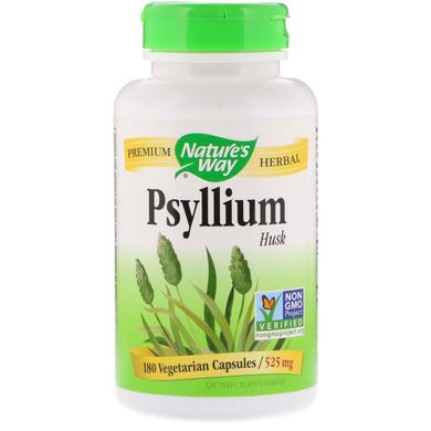 Подорожник (Psyllium Husks) Nature's Way 525 мг 180 капсул