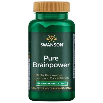 Фотография - Покращення пам'яті та роботи мозку Ultra Pure Brainpower Swanson 60 капсул