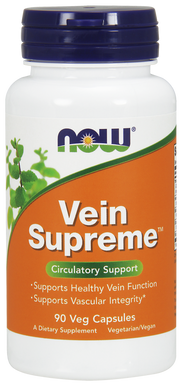Фотография - Поддержка для вен Vein Supreme Now Foods 90 капсул