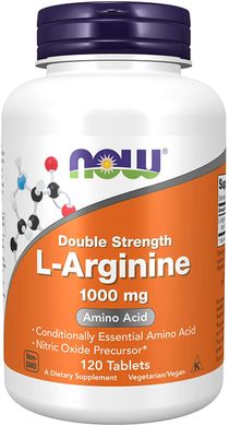 L-Аргінін L-Arginine Now Foods 1000 мг 120 таблеток