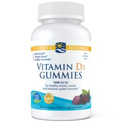 Фотография - Вітамін D3 Vitamin D3 Gummies Nordic Naturals ягоди 1000 МО 120 капсул