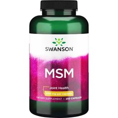 Фотография - МСМ метилсульфонилметан MSM Swanson 500 мг 250 капсул