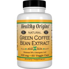 Фотография - Экстракт бобов зеленого кофе Green Coffee Bean Extract Health Origins 400 мг 60 капсул