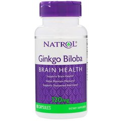 Фотография - Гінкго білоба Ginkgo Biloba Natrol 120 мг 60 капсул