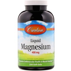 Магний оксид Magnesium Carlson Labs 400 мг 250 капсул