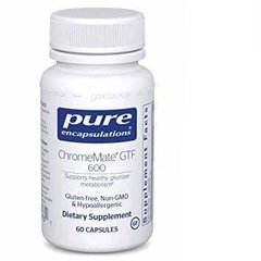 Полиникотинат хрома ChromeMate GTF 600 Pure Encapsulations 60 капсул