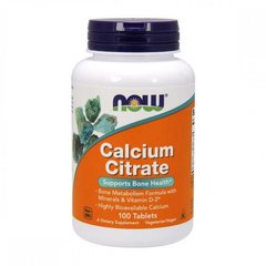 Цитрат кальция Calcium Citrate Now Foods 100 таблеток