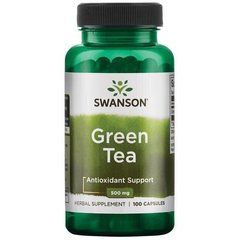 Зелений чай Green Tea Swanson 500 мг 100 капсул