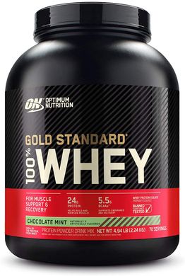 Фотография - Протеин 100% Whey Gold Standard Natural Optimum Nutrition шоколад мята 2.24 кг