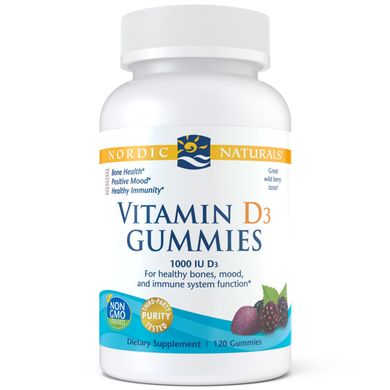 Фотография - Вітамін D3 Vitamin D3 Gummies Nordic Naturals ягоди 1000 МО 120 капсул