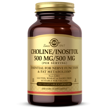 Холин и Инозитол Choline/Inositol Solgar 500 мг/500 мг 100 капсул