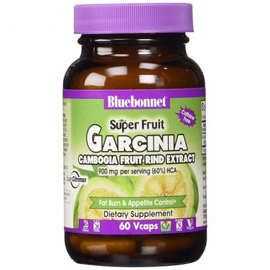 Фотография - Экстракт фрукта гарциния камбоджийская Super Fruit Garcinia Bluebonnet Nutrition 60 гелевых капсул
