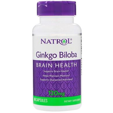 Фотография - Гинкго билоба Ginkgo Biloba Natrol 120 мг 60 капсул