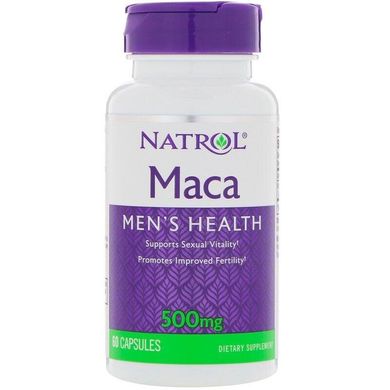 Фотография - Мака перуанская Maca Natrol 500 мг 60 капсул