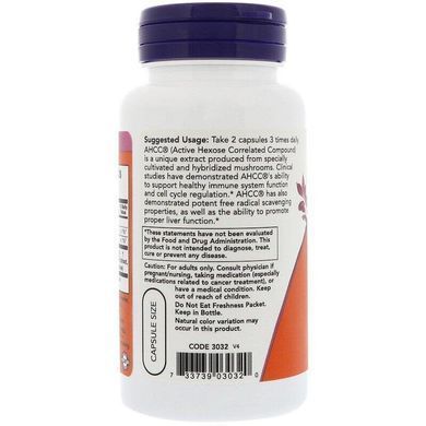 Фотография - Зміцнення імунітету AHCC Immune Support Now Foods 500 мг 60 капсул