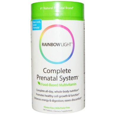 Вітаміни для вагітних Complete Prenatal System Rainbow Light 180 таблеток