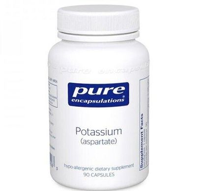 Калий аспартат Potassium aspartate Pure Encapsulations 90 капсул