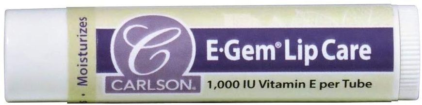 Фотография - Бальзам для губ с вітаміном E E-Gem Lip Care Carlson Labs 4.3 г