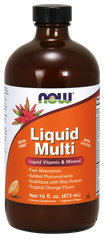 Фотография - Мультивітаміни Liquid Multi Now Foods апельсин 473 мл