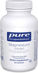 Фотография - Магній цитрат Magnesium citrate Pure Encapsulations 90 капсул