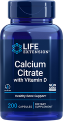 Цитрат кальция с витамином D Calcium Citrate with Vitamin D Life Extension 200 капсул