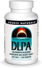 Фотография - DLPA Фенилаланин DLPA Source Naturals 375 мг 120 таблеток