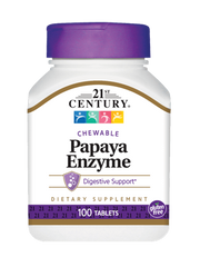 Фотография - Папаїн Papaya Enzyme 21st Century 100 таблеток
