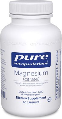 Фотография - Магній цитрат Magnesium citrate Pure Encapsulations 90 капсул