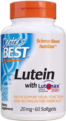 Фотография - Лютеїн Lutein with Lutemax Doctor's Best 20 мг 60 капсул