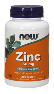 Цинк Zinc Now Foods 50 мг 250 таблеток