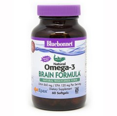 Фотография - Омега-3 формула для мозга Omega-3 Brain Formula Bluebonnet Nutrition 60 капсул