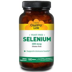 Селен Selenium Country Life 100 мкг 180 таблеток