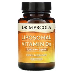 Фотография - Вітамін D3 липосомальный Liposomal Vitamin D3 Dr. Mercola 5000 МЕ 30 капсул