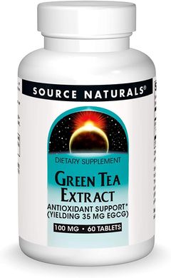 Зеленый чай экстракт Green Tea Extract Source Naturals 60 таблеток